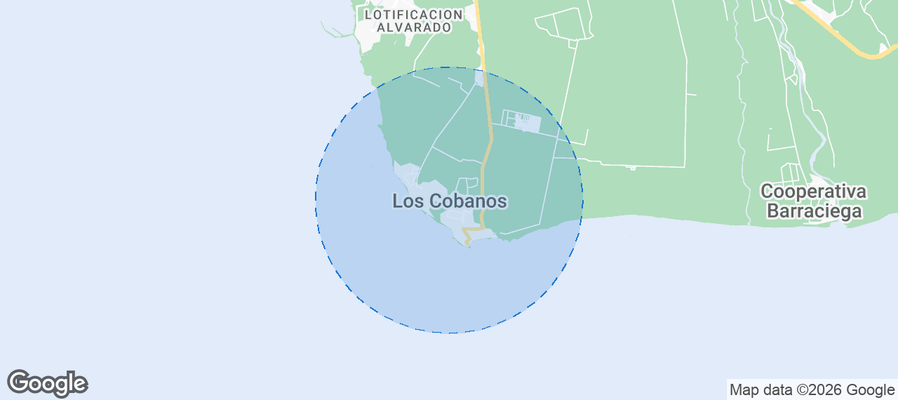 Los Cobanos Airbnb map